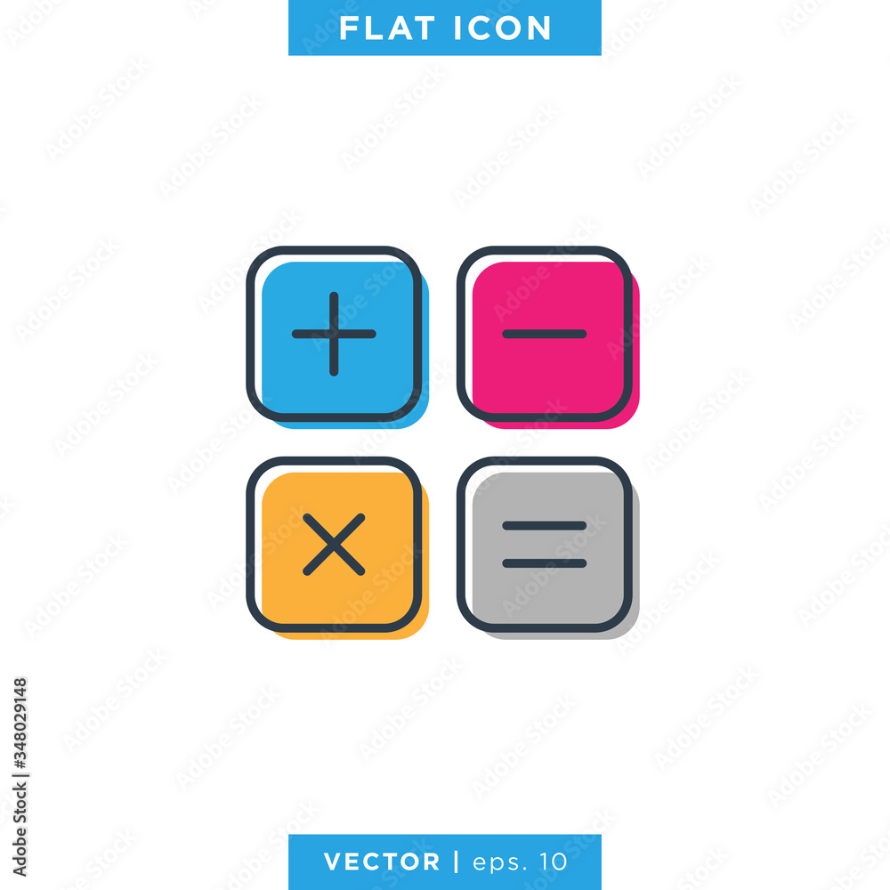 Calculator icon vector design template Calculator icon vector design template