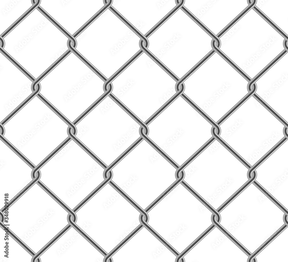 Seamless wired chain link fence pattern realistic style Seamless wired chain link fence pattern realistic style