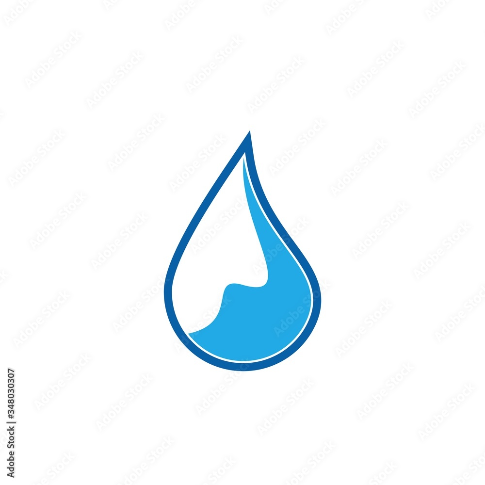 Water drop logo design with modern concept Water drop logo design with modern concept