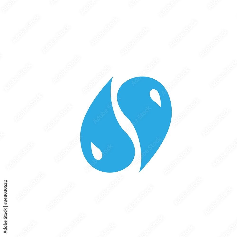 Water drop logo design with modern concept Water drop logo design with modern concept