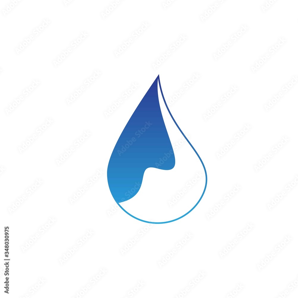 Water drop logo design with modern concept Water drop logo design with modern concept