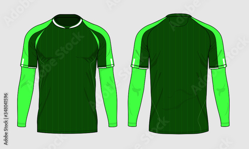 Football soccer jersey design template set vector