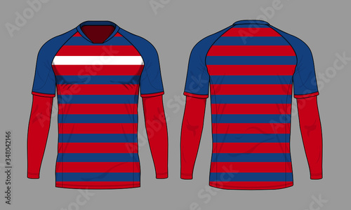 Football soccer jersey design template set vector