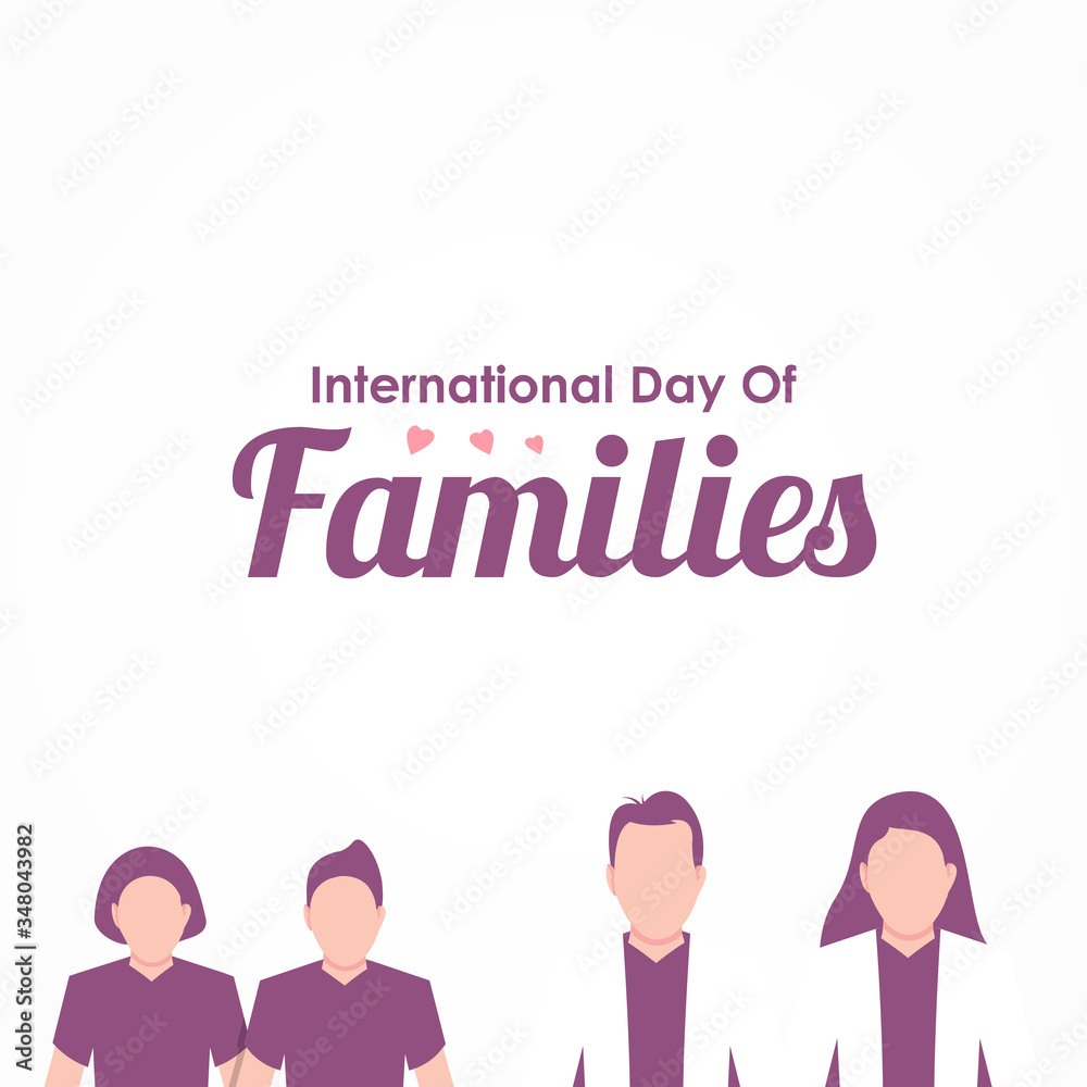 World Families Day Vector Design Illustration World Families Day Vector Design Illustration