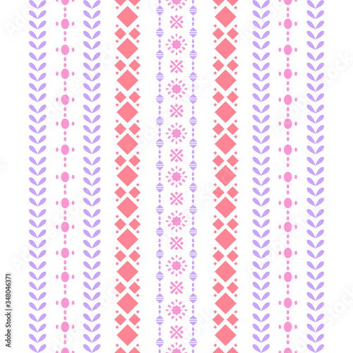 Modern stitches pattern on embroidery design for living room wall decor.