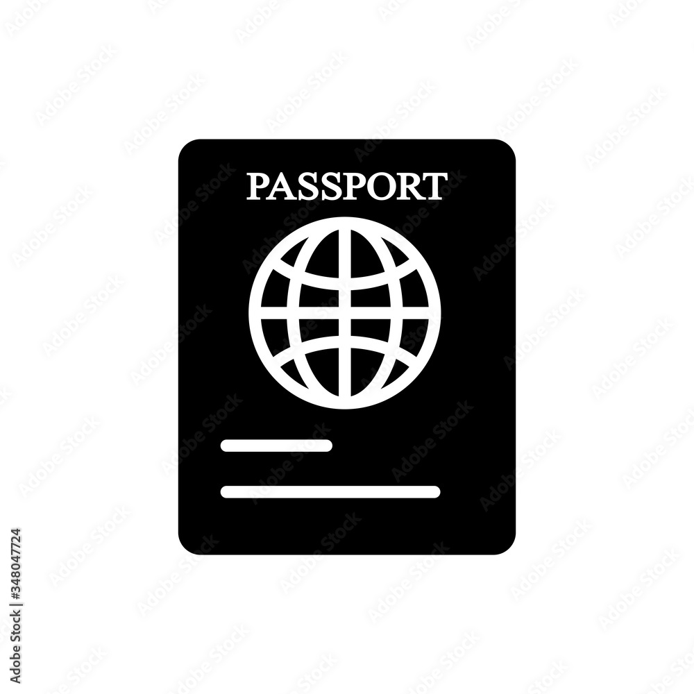 Passport Icon Design Vector Template Passport Icon Design Vector Template