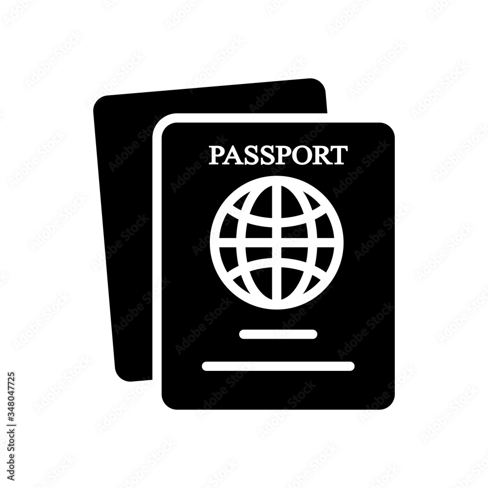 Passport Icon Design Vector Template Passport Icon Design Vector Template