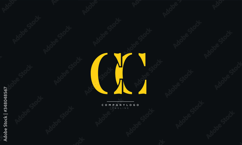 CC Letter Logo Alphabet Design Icon Vector Symbol Stock Vector Adobe