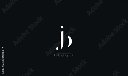 jb Letter Logo Alphabet Design Icon Vector Symbol photo