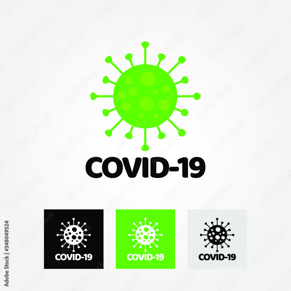Covid-19. Vector illustration of Corona virus on white background. abstract coronavirus.