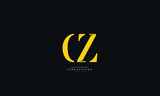 CZ ZC C Z Letter Logo Alphabet Design Icon Vector Symbol