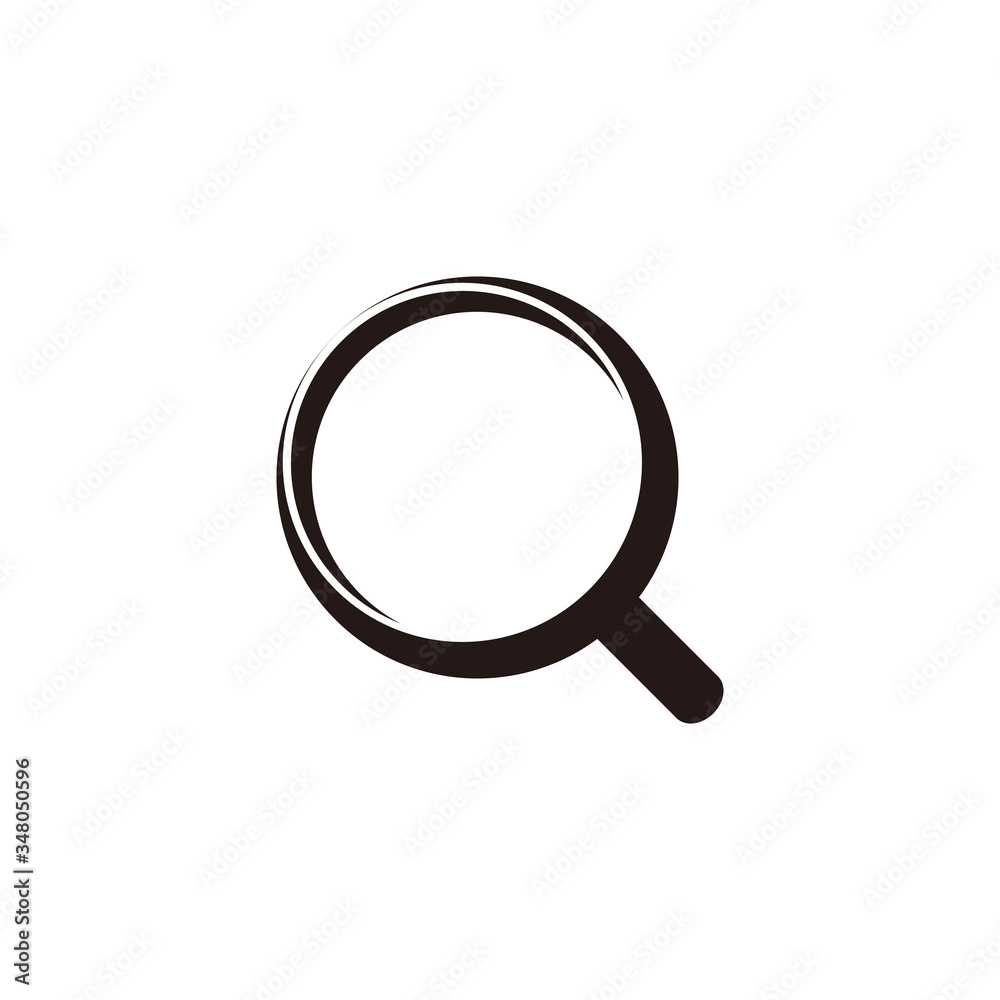 simple geometric magnify symbol decoration vector simple geometric magnify symbol decoration vector
