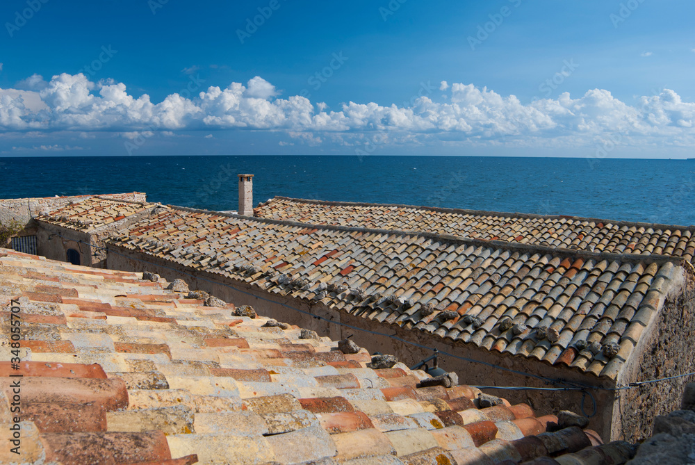 Fototapeta premium Marzamemi, vista sopraelevata