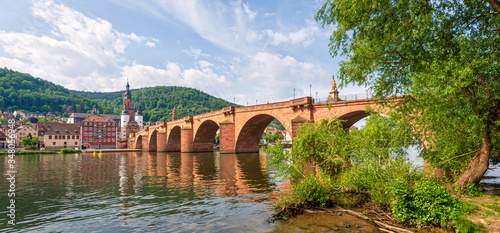 Tableau sur toile Heidelberg Alte Brücke und Neckar