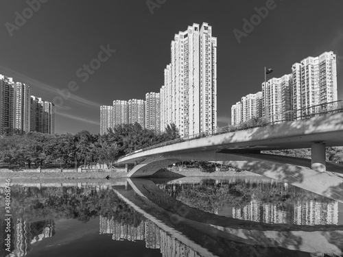 High rise residential building in Hong Kong city