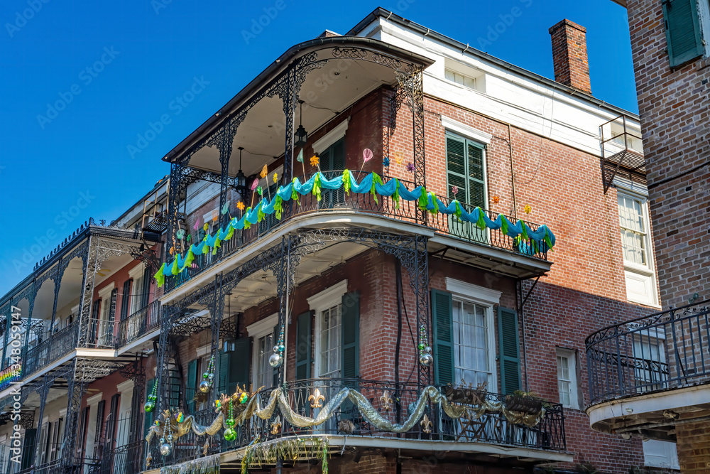 Obraz premium Old Building French Quarter Dumaine Street New Orleans Louisiana