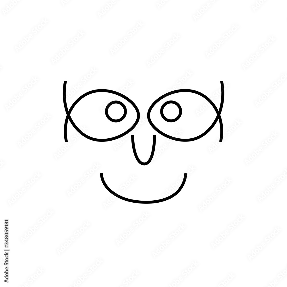 Human face sign. Eyes nose and mouth eps ten Human face sign. Eyes nose and mouth eps ten