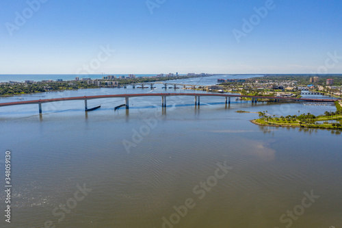 Halifax River Daytona Beach FL aerial drone photo