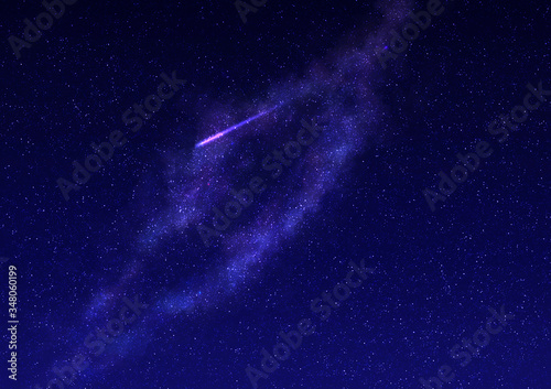 銀河 流れ星 星空 © yukiyamori