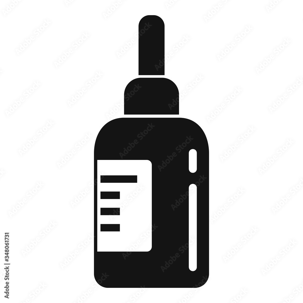Eye care drop jar icon. Simple illustration of eye care drop jar vector icon for web design isolated on white background Eye care drop jar icon. Simple illustration of eye care drop jar vector icon for web design isolated on white background