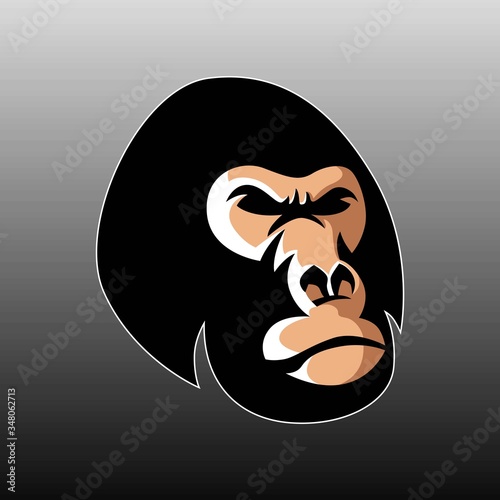 Gorilla esport logo mascot design