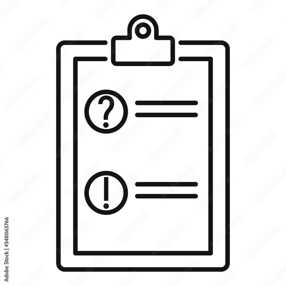 Advice form card icon. Outline advice form card vector icon for web design isolated on white background Advice form card icon. Outline advice form card vector icon for web design isolated on white background
