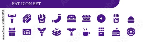 fat icon set
