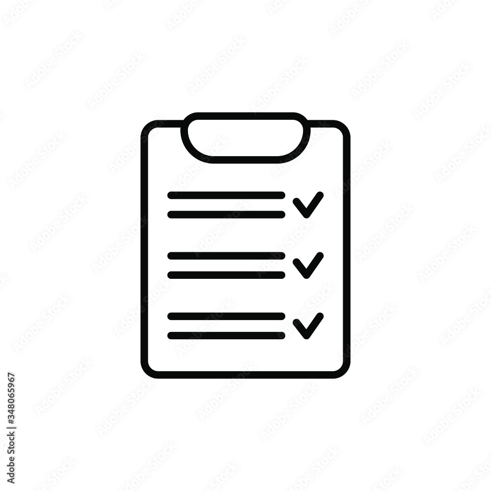 Clipboard with checklist icon, symbol for web site and app design. Vector illstration. Clipboard with checklist icon, symbol for web site and app design. Vector illstration.
