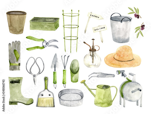 ガーデニングイラストセット 水彩イラスト Stock Illustration Adobe Stock ガーデニングイラストセット 水彩イラスト Stock Illustration Adobe Stock