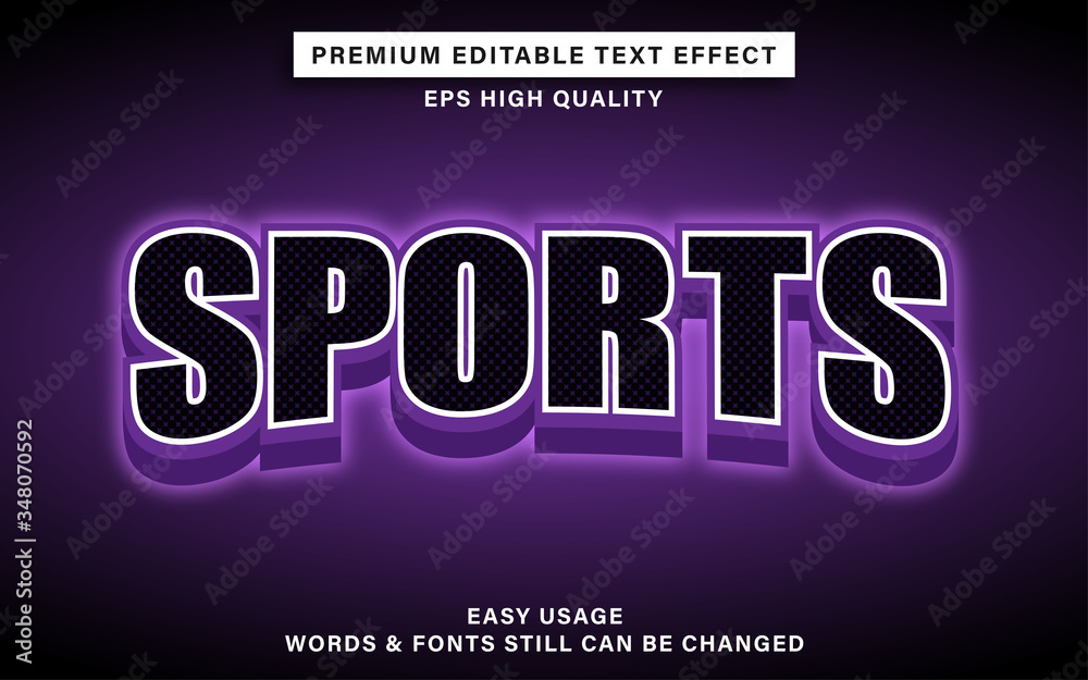 sports text effect