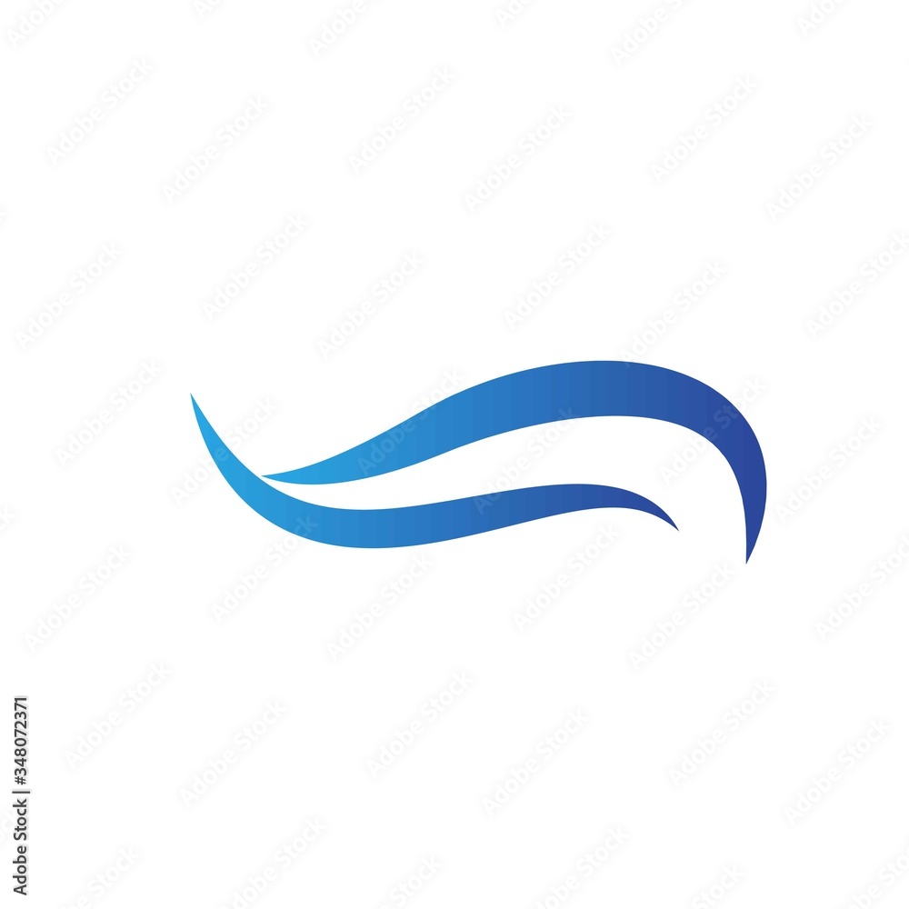 Wave logo template design. Icon wave illustration vector Wave logo template design. Icon wave illustration vector