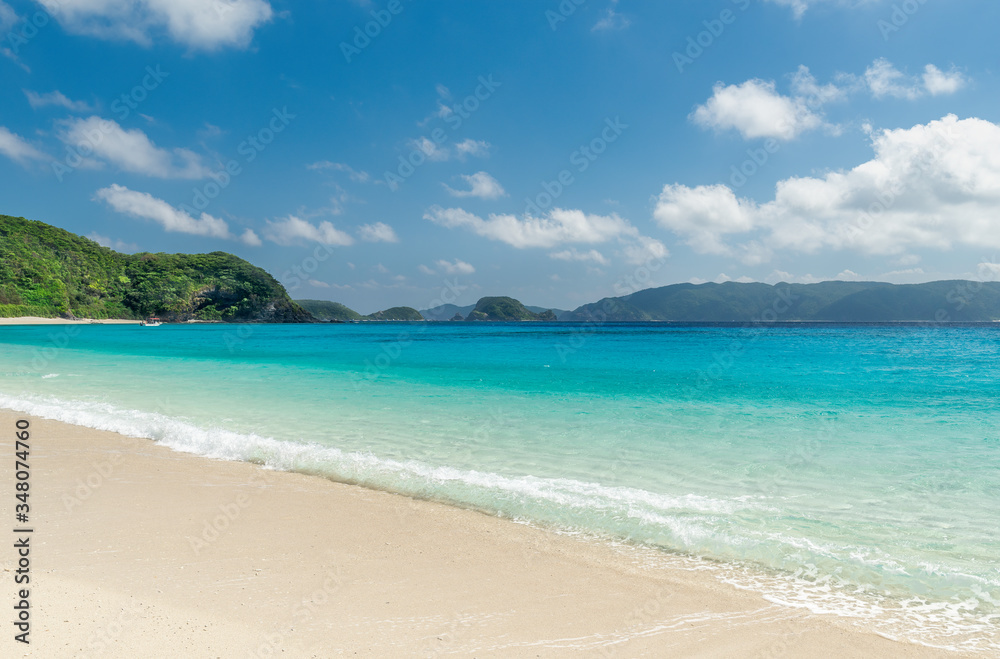 Beautiful white sand and turquoise waters
