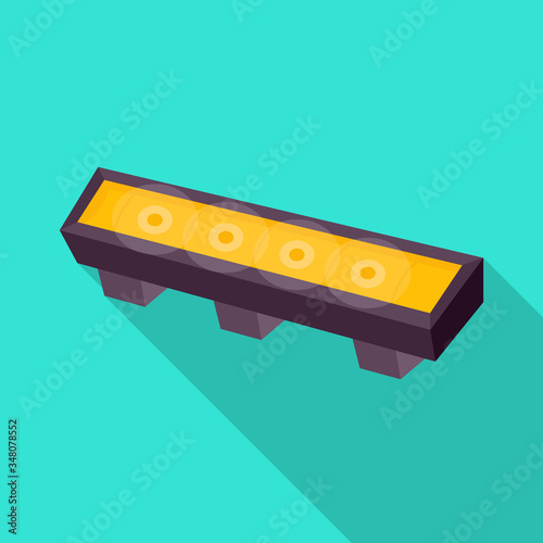 Isolated object of spotlight and theatrical symbol. Graphic of spotlight and shine vector icon for stock.