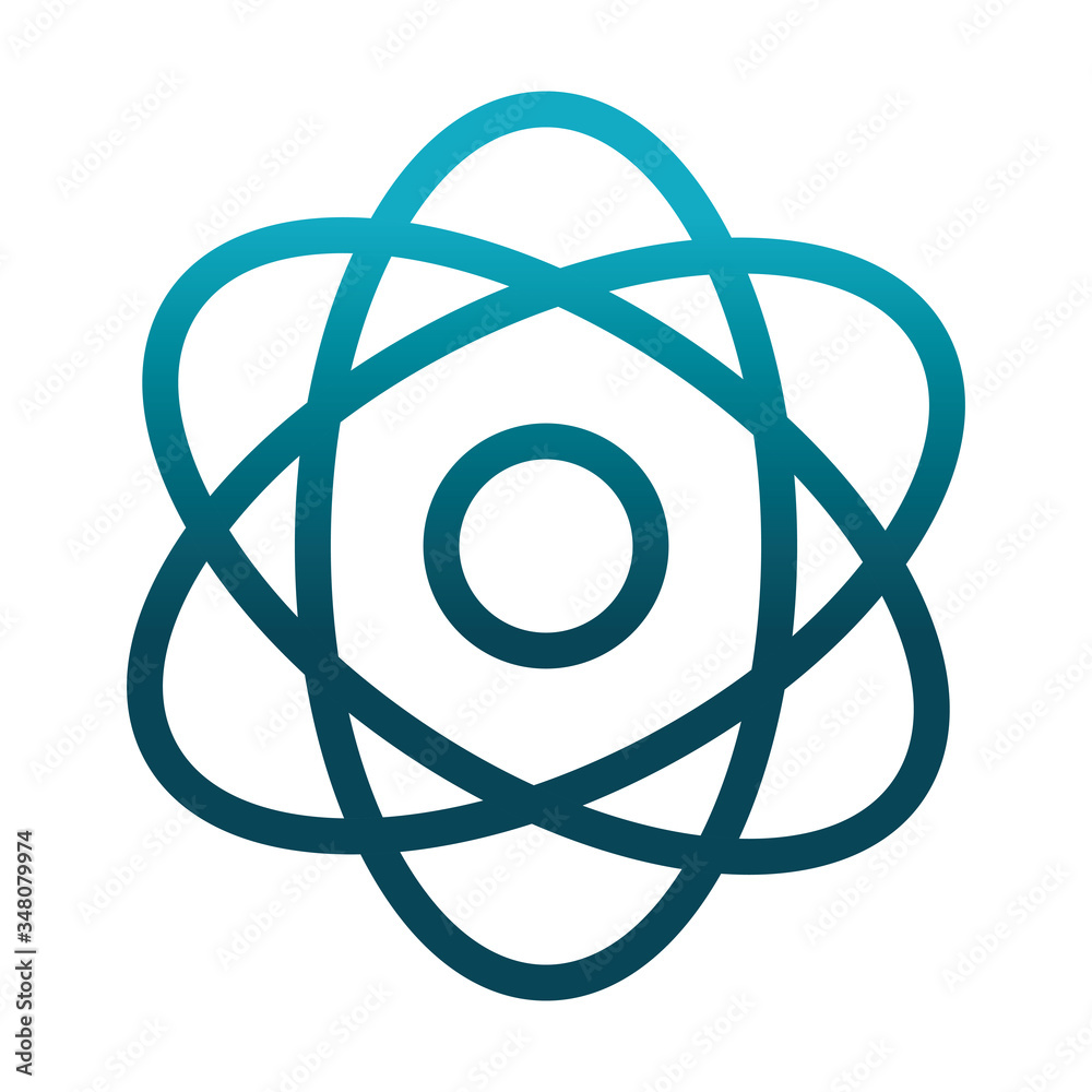 atom molecule laboratory science and research gradient style icon atom molecule laboratory science and research gradient style icon