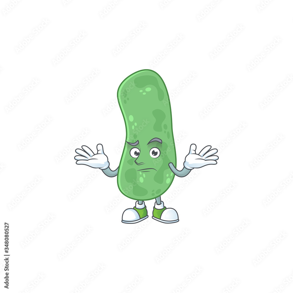 Obraz premium An image of enterobacteriaceae in grinning mascot cartoon style
