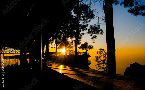 Beautiful Sunset view at mata Vaishnodevi darbar katra Jammu
 photo