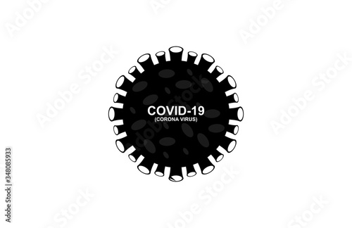 Covid 19 coronavirus design sign banner