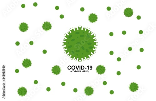 Covid 19 coronavirus design sign banner