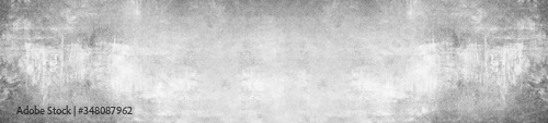 White gray concrete stone cement wall banner background panorama long