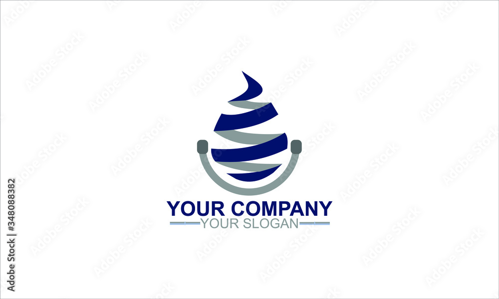 Vector abstract, blue flame logo template icon symbol, for natural gas, petrolium, crude oil industrial, company manufacturing, and distributions Vector abstract, blue flame logo template icon symbol, for natural gas, petrolium, crude oil industrial, company manufacturing, and distributions