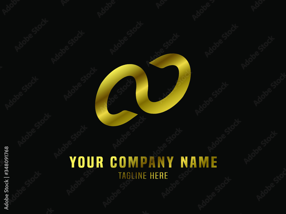 Abstract Logo Vector Gradient Gold Abstract Logo Vector Gradient Gold