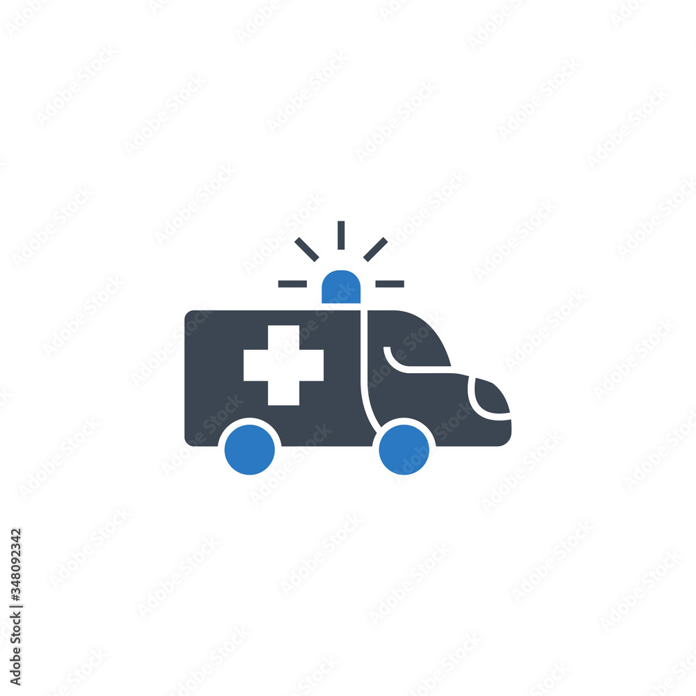 Ambulance Car related vector glyph icon. Isolated on white background. Vector illustration. Ambulance Car related vector glyph icon. Isolated on white background. Vector illustration.