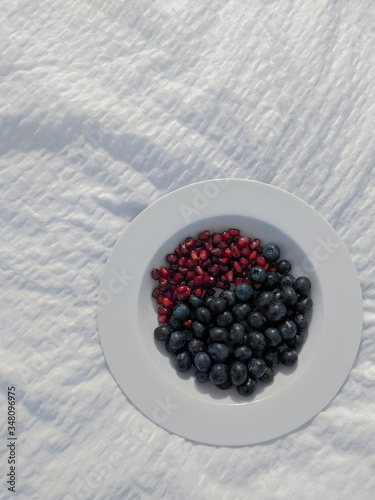 Blueberry and pomegranate