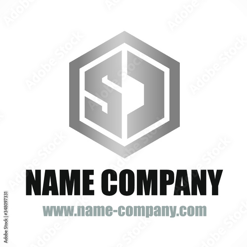 Logo SD Métallique Découpe Laser
