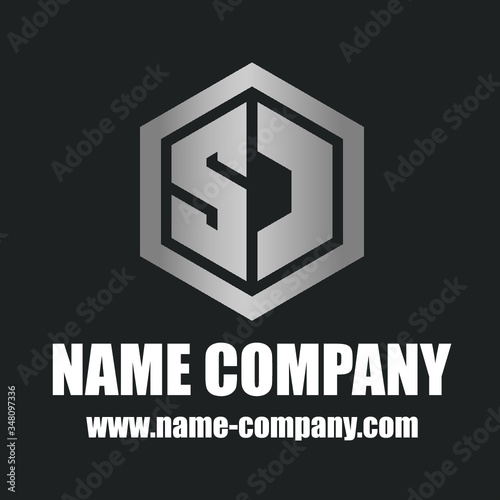 Logo SD Métallique Découpe Laser