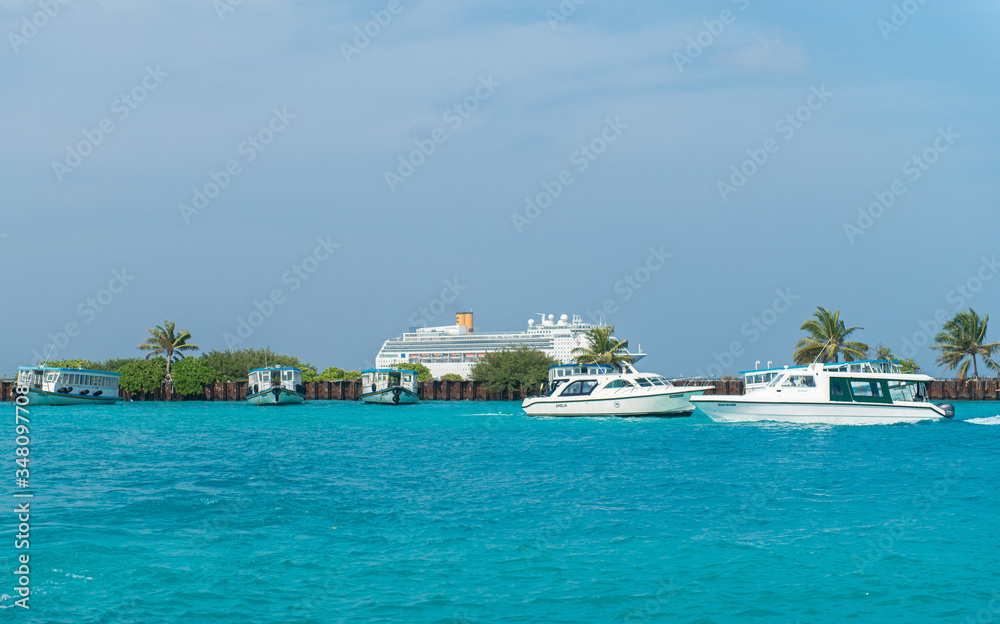 Obraz premium Beach View Maldives