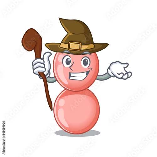 Neisseria gonorrhoeae sneaky and tricky witch cartoon character