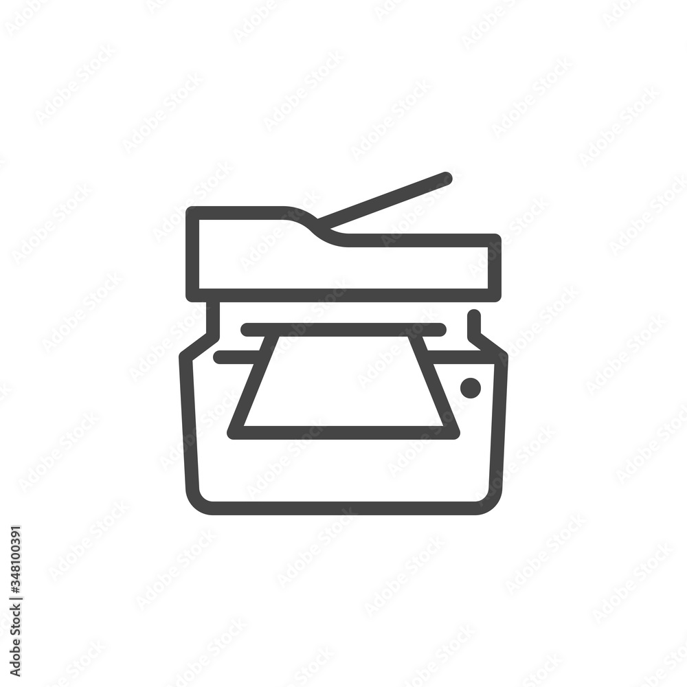 Thin Icon Printing and Scanning Documents, Printer. Such Line Sign as Isolated Multifunction Copier Machine. Custom Vector Pictogram EPS 10 for Web in Outline Style, White Background Editable Stroke. Thin Icon Printing and Scanning Documents, Printer. Such Line Sign as Isolated Multifunction Copier Machine. Custom Vector Pictogram EPS 10 for Web in Outline Style, White Background Editable Stroke.