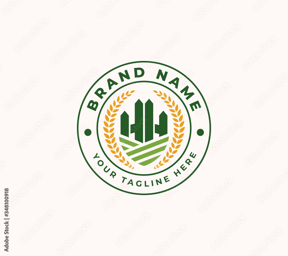 vector design quality rice and fresh farm food vector design quality rice and fresh farm food