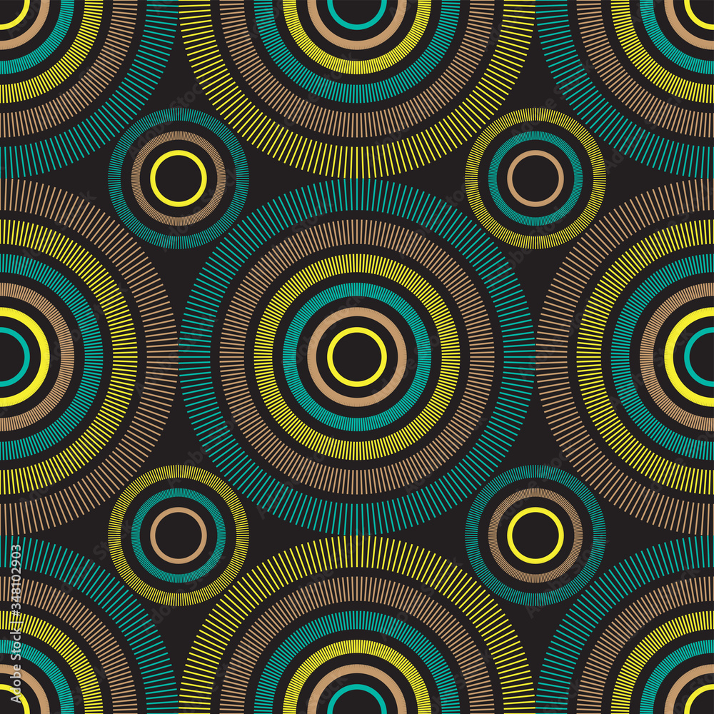 African Line Circle Pattern Design for fabric and textile print African Line Circle Pattern Design for fabric and textile print